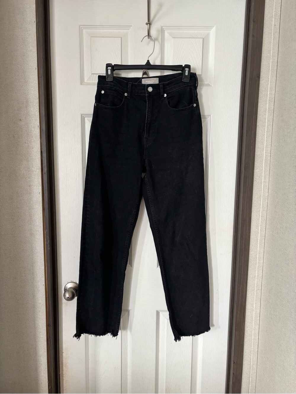 Everlane Black Ankle-Length High-Rise Jeans
